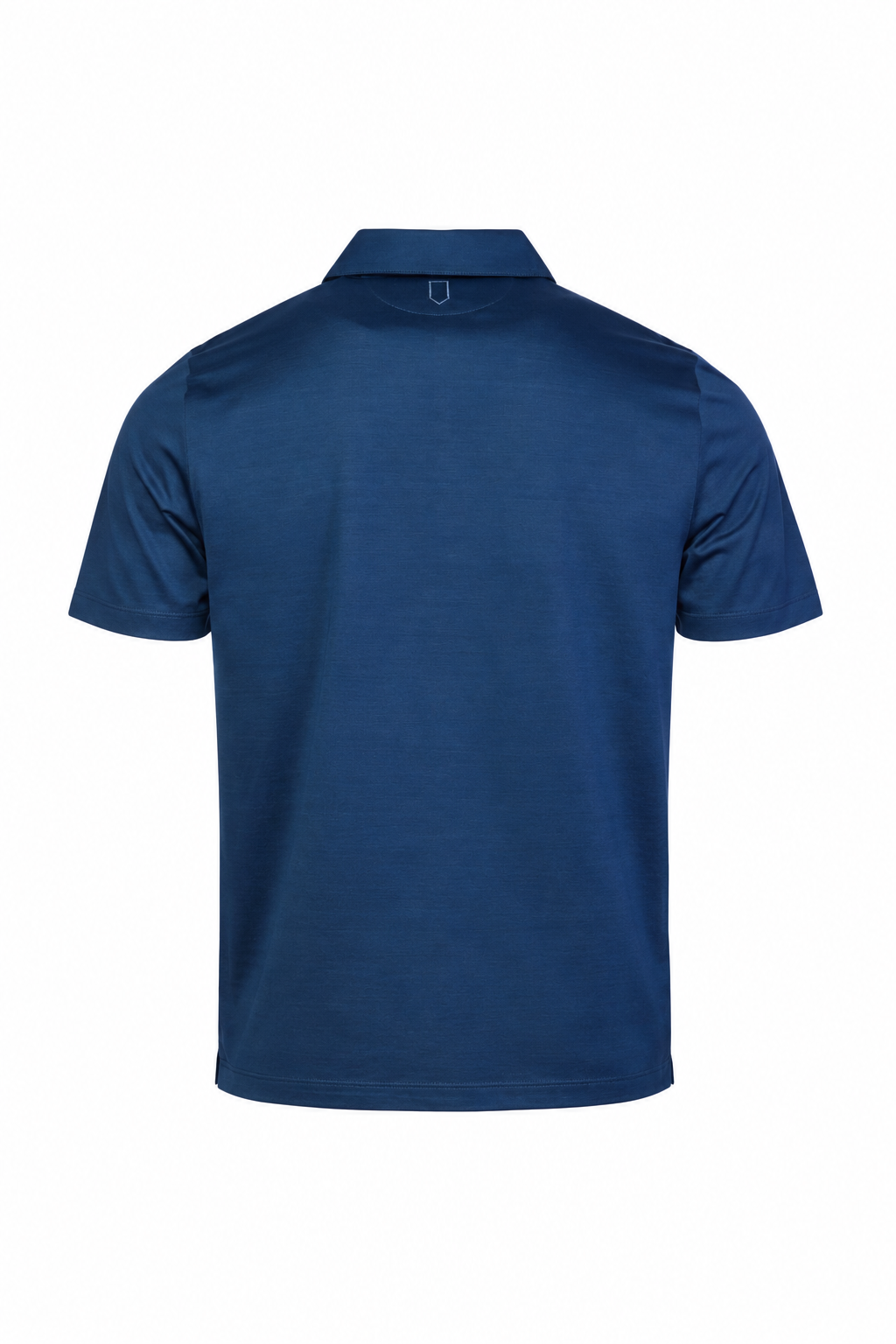 CANALI | Polo With Ribbed Trim On Placket | Navy
