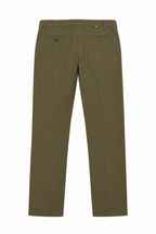 CANALI | Slim Leg Stretch Chino | Khaki Green