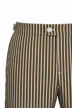 FEDELI | Daniel Striped Swim Shorts | Khaki