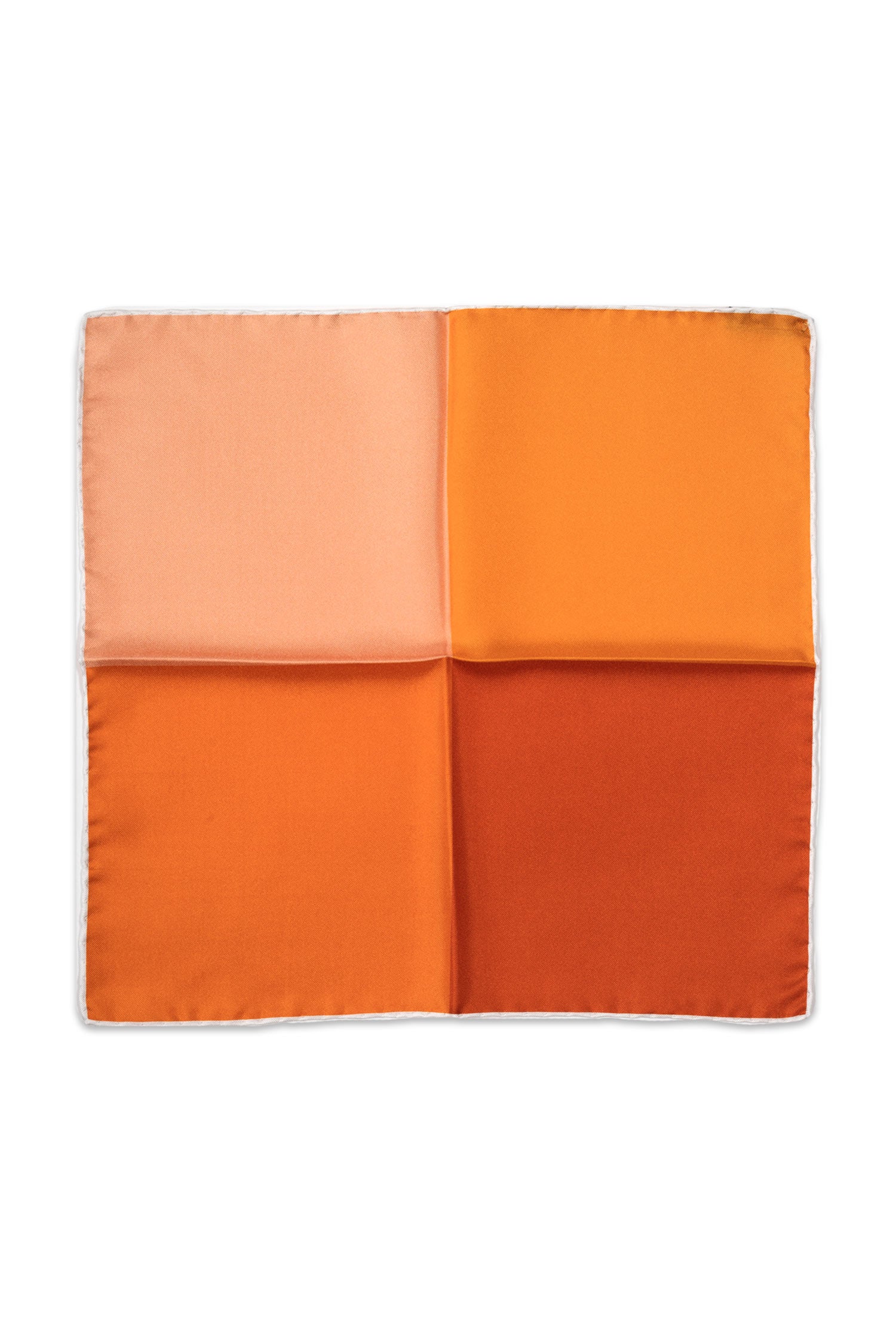ASCOT | 4-Tone Silk Pocket Square | Orange