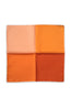 ASCOT | 4-Tone Silk Pocket Square | Orange