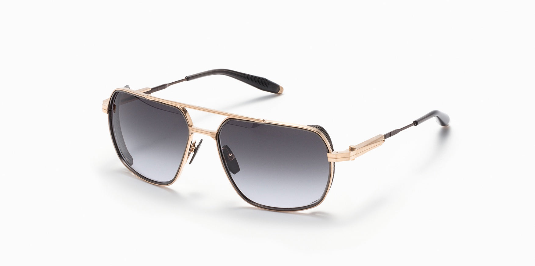 AKONI | Pathfinder AKS-503 Sunglasses | Brushed Gold & Black