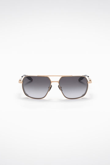 AKONI Brushed Gold & Black Pathfinder AKS-503A Sunglasses