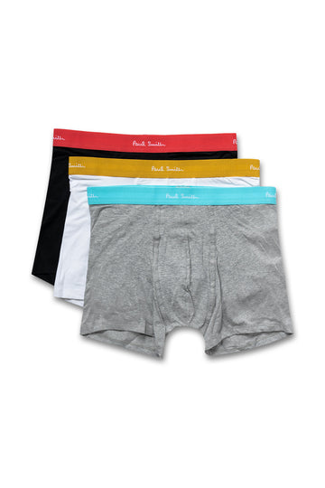 PAUL SMITH White Black Grey Trunks Set Of 3