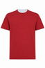 BRUNELLO CUCINELLI | Regular Fit T-Shirt With Trims | Burgundy