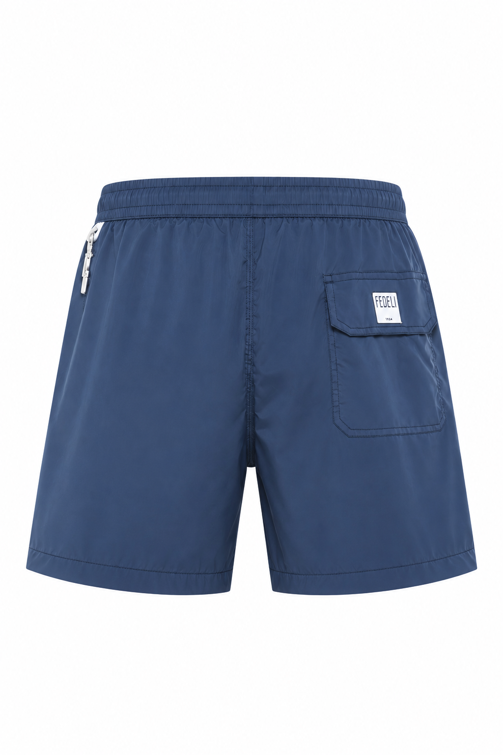 FEDELI | Madeira Plain Swim Shorts | Navy