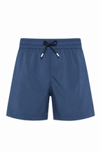 FEDELI | Madeira Plain Swim Shorts | Navy