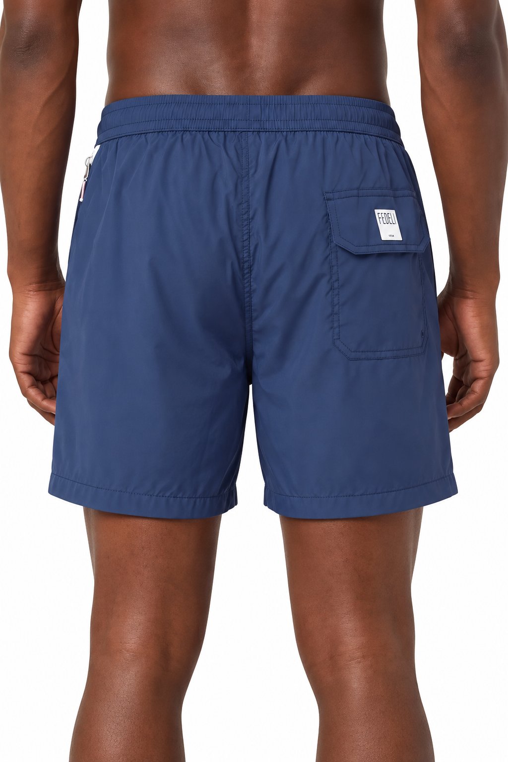 FEDELI | Madeira Plain Swim Shorts | Navy