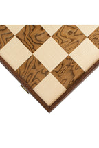 MANOPOULOS | Medium Chess Set 35x35cm | Walnut Burl