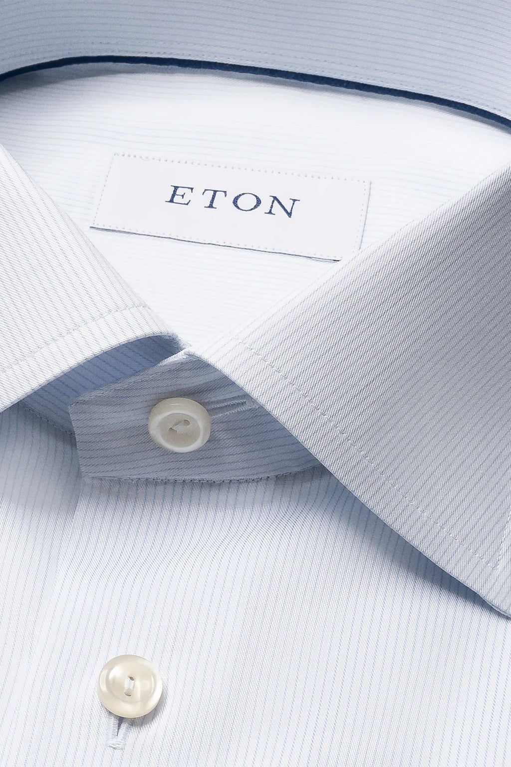 ETON | Striped Shirt | Sky Blue