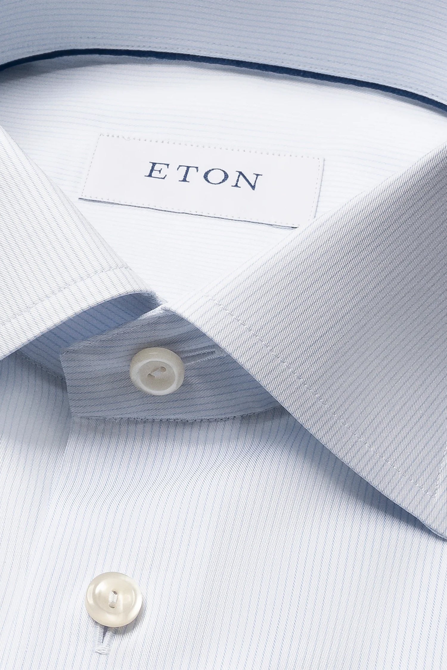 ETON | Striped Shirt | Sky Blue