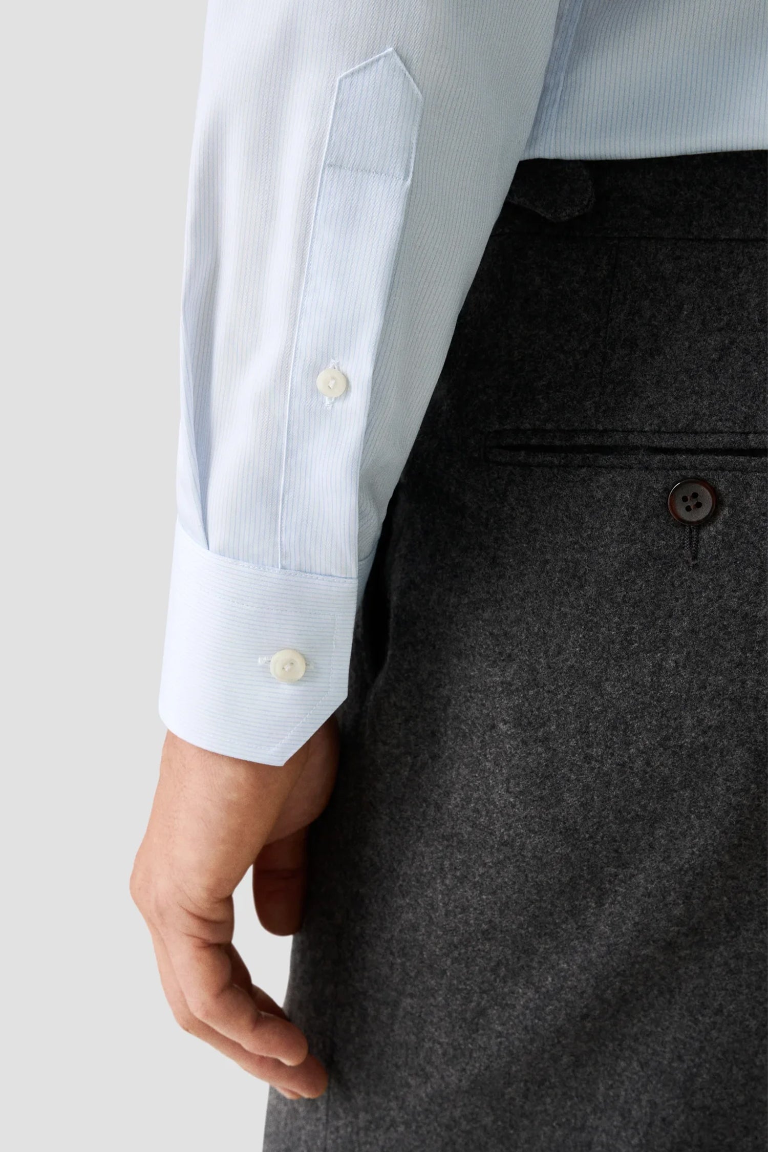 ETON | Striped Shirt | Sky Blue