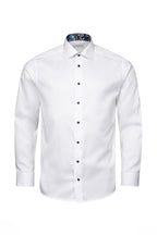 ETON | Shirt With Navy Buttons | White