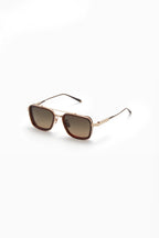 AKONI | Solis AKS-507 Sunglasses | Gold & Brown
