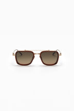AKONI | Solis AKS-507 Sunglasses | Gold & Brown