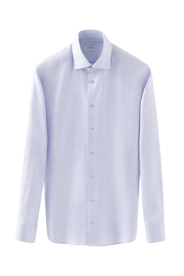 ETON Purple Herringbone Striped Shirt