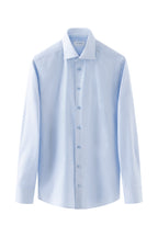 ETON | Contemporary Fit Herringbone Striped Shirt | Blue