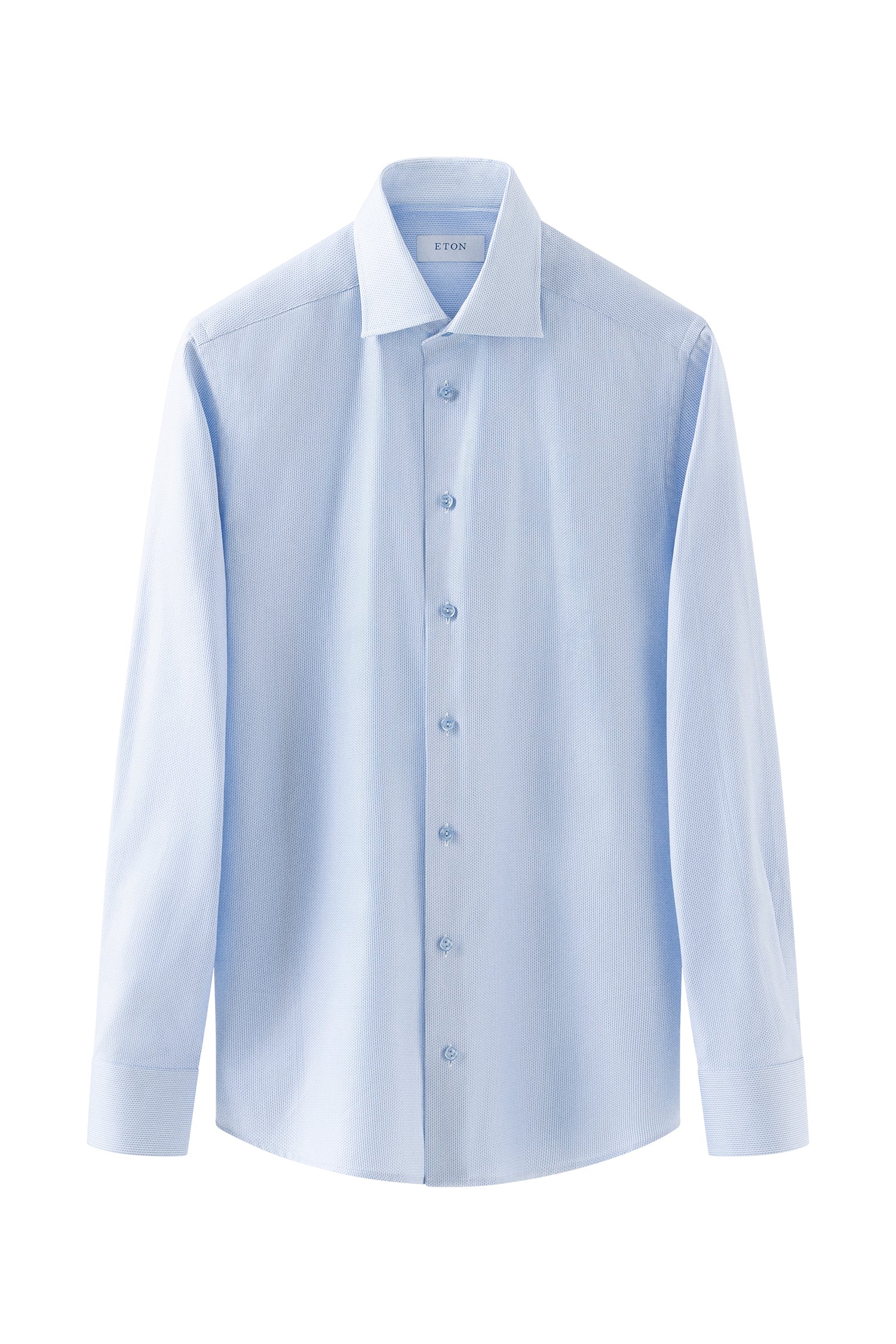ETON | Contemporary Fit Herringbone Striped Shirt | Blue