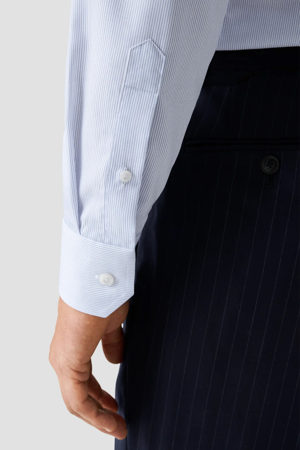 ETON | Striped Shirt | Dark Blue