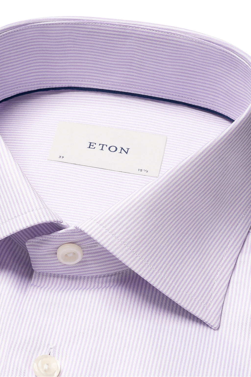ETON | Twill Stripe Shirt | Purple