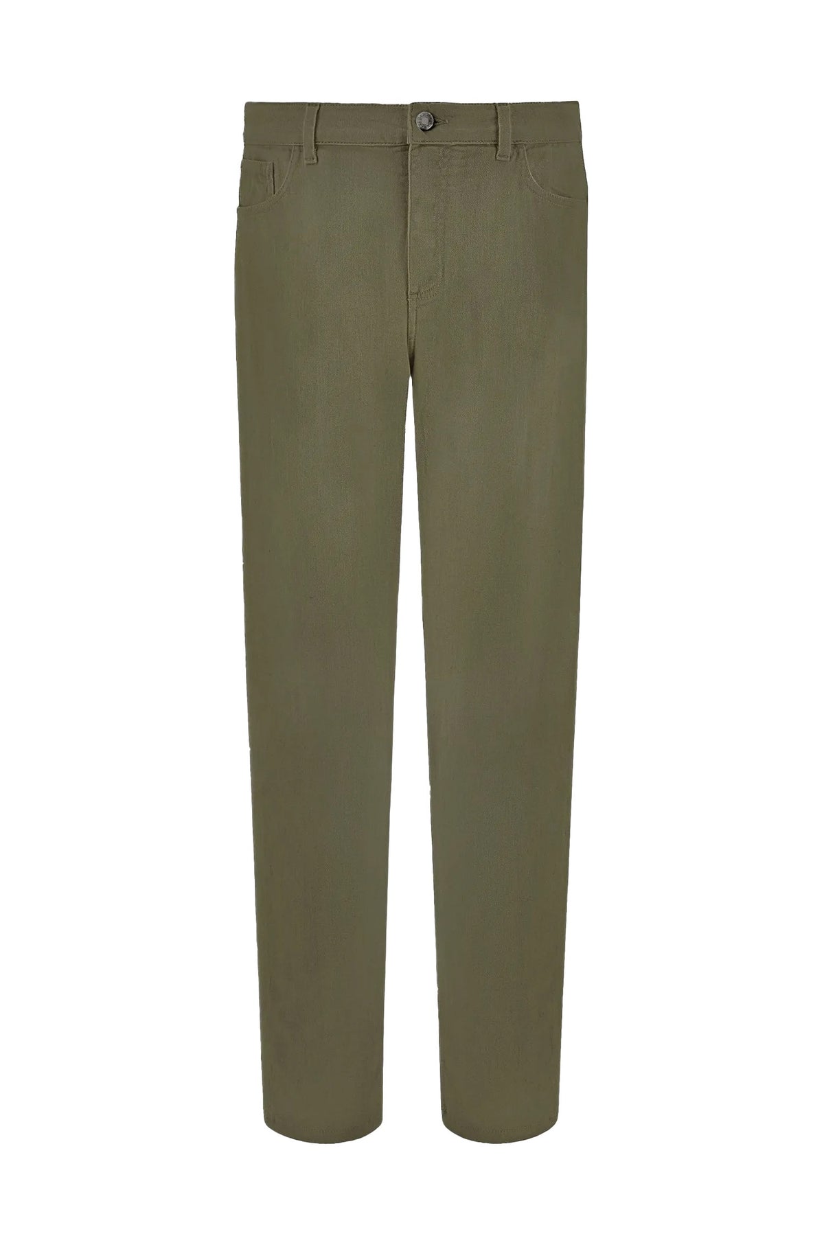 CANALI | Stretch Twill Jeans | Khaki Green
