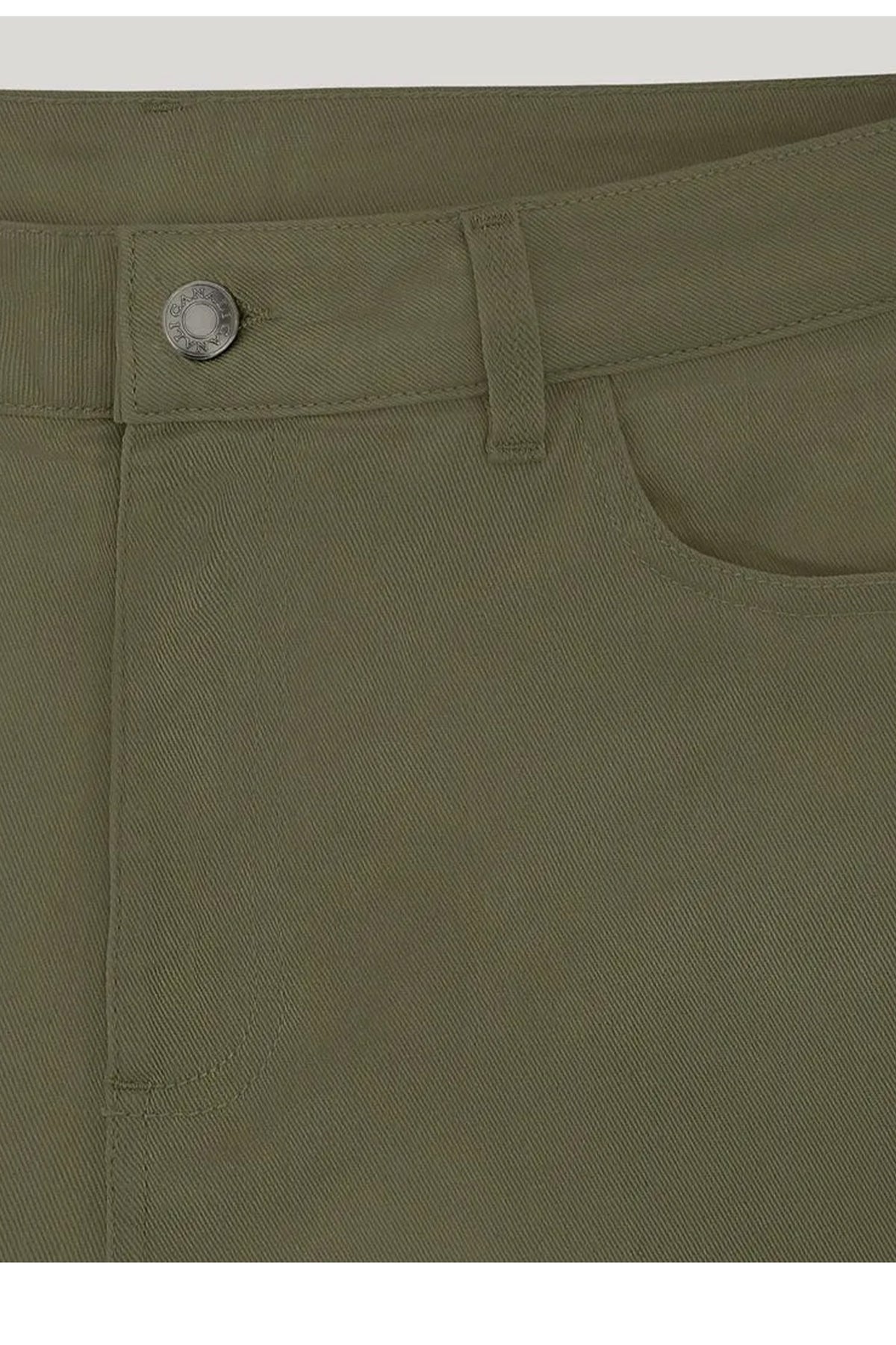 CANALI | Stretch Twill Jeans | Khaki Green