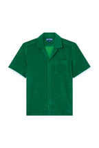 VILEBREQUIN | Terry Bowling Shirt White Trim | Dark Green