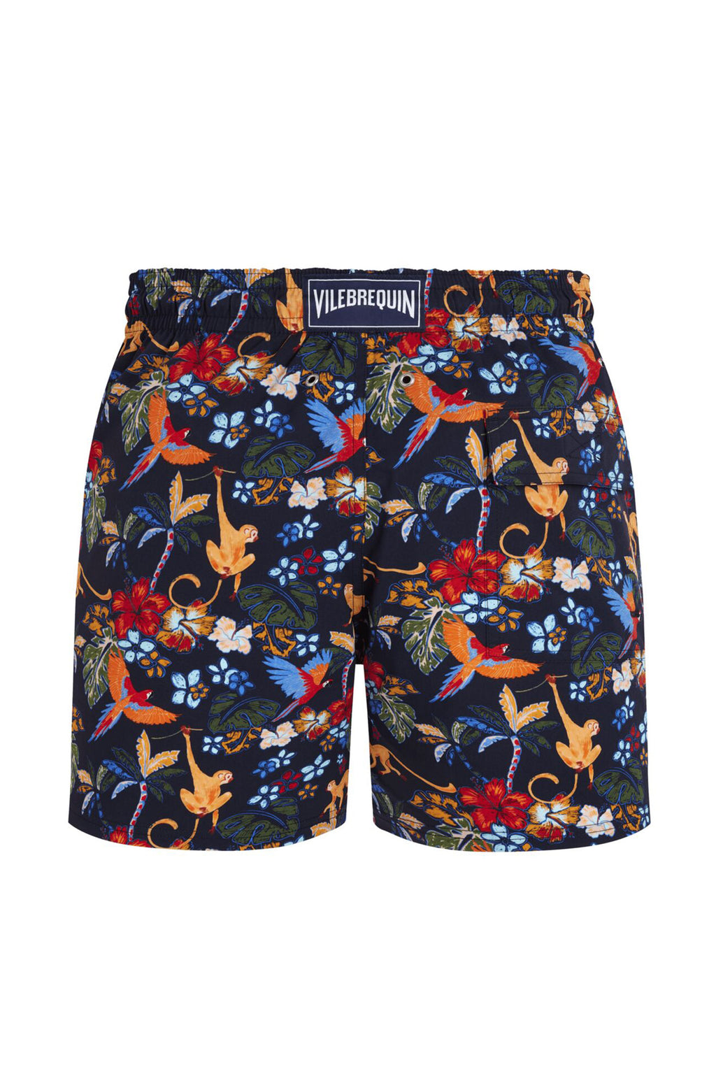 VILEBREQUIN | Moorise Monkey & Parrot Swim Shorts | Navy