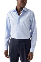 ETON | Twill Stripe Shirt | Blue