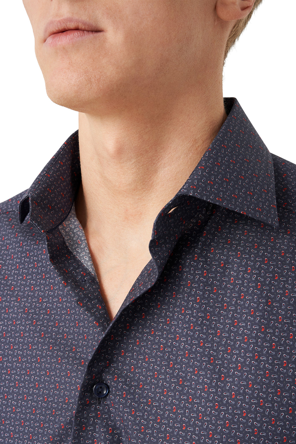 ETON | Contemporary Fit Shirt Paisley Print | Navy