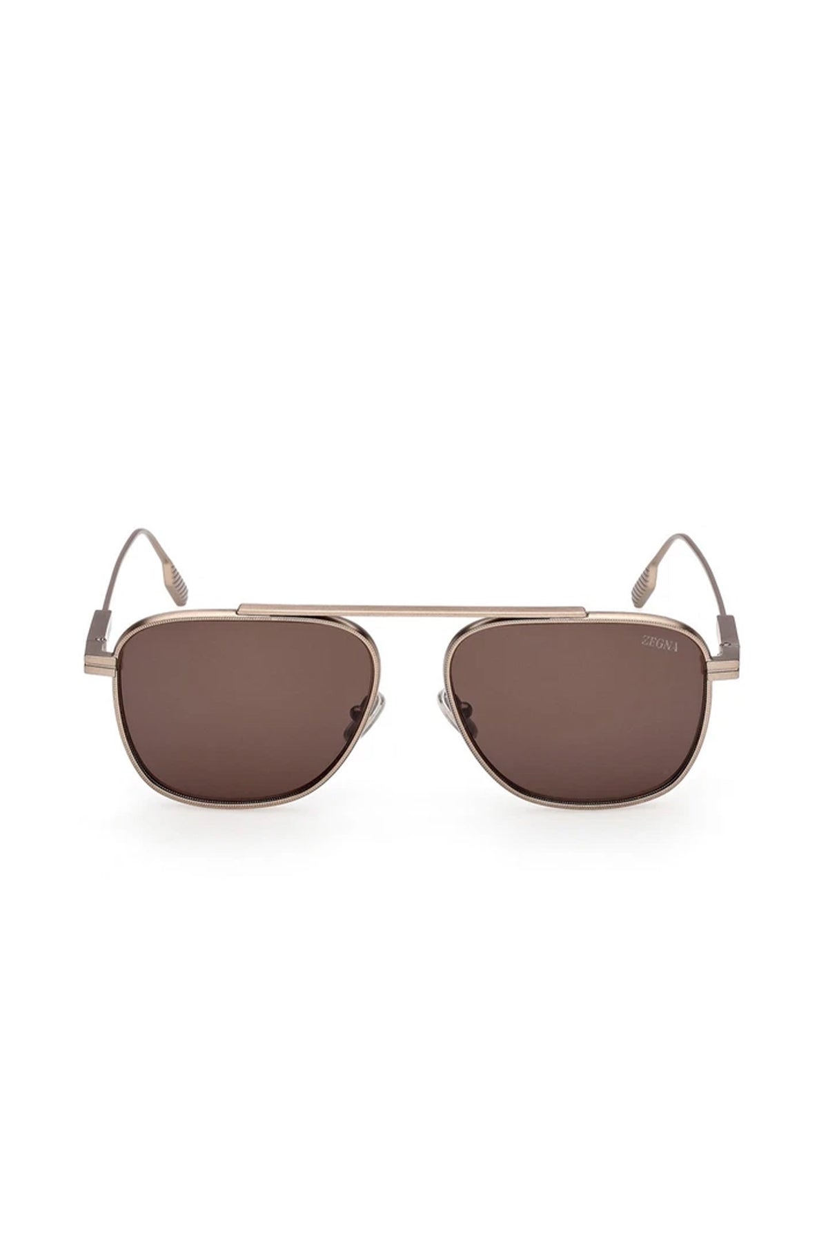 ZEGNA | EZ 0291 Metal Sunglasses | Gold & Brown