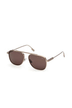 ZEGNA | EZ 0291 Metal Sunglasses | Gold & Brown