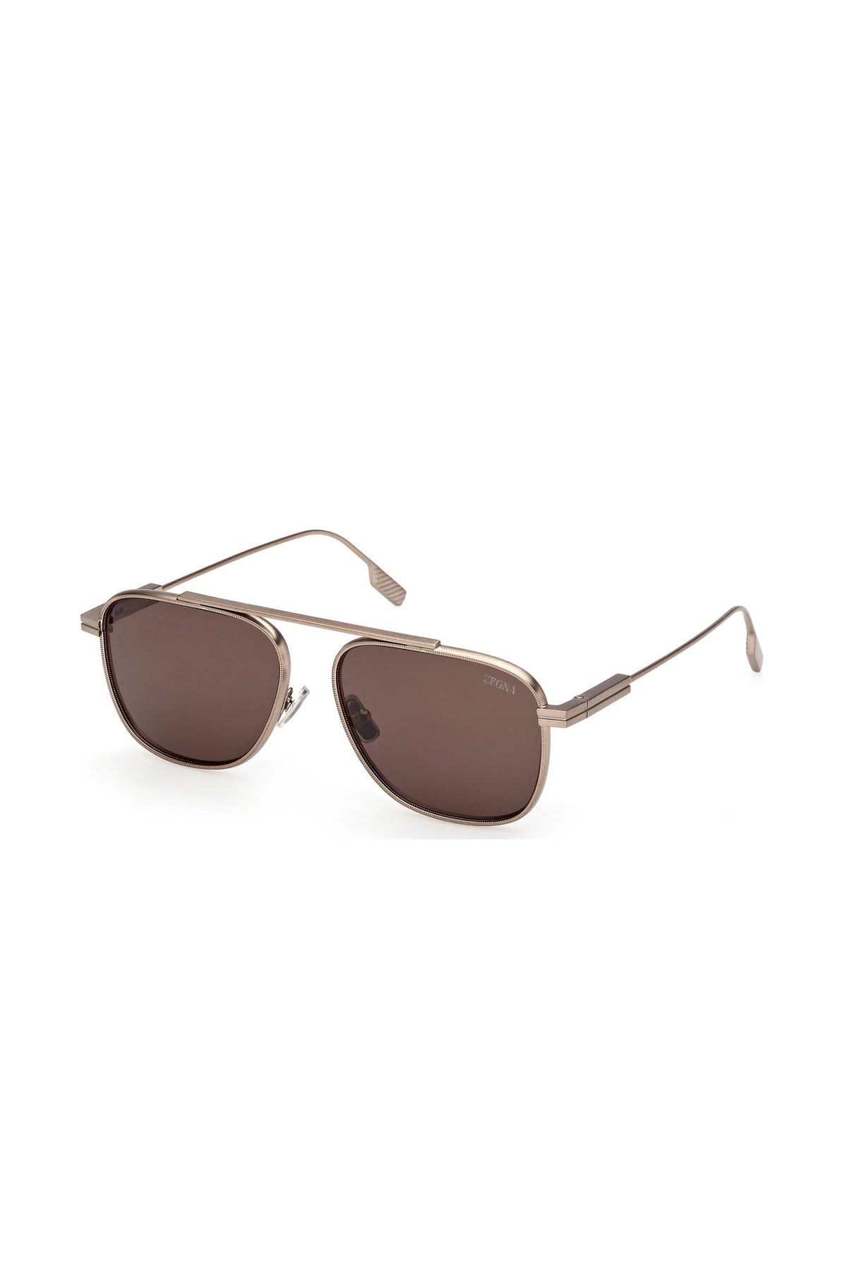 ZEGNA | EZ 0291 Metal Sunglasses | Gold & Brown
