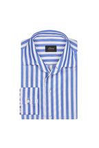 BRIONI | Casual Collar Striped Shirt | Blue
