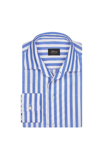 BRIONI Blue Striped Shirt