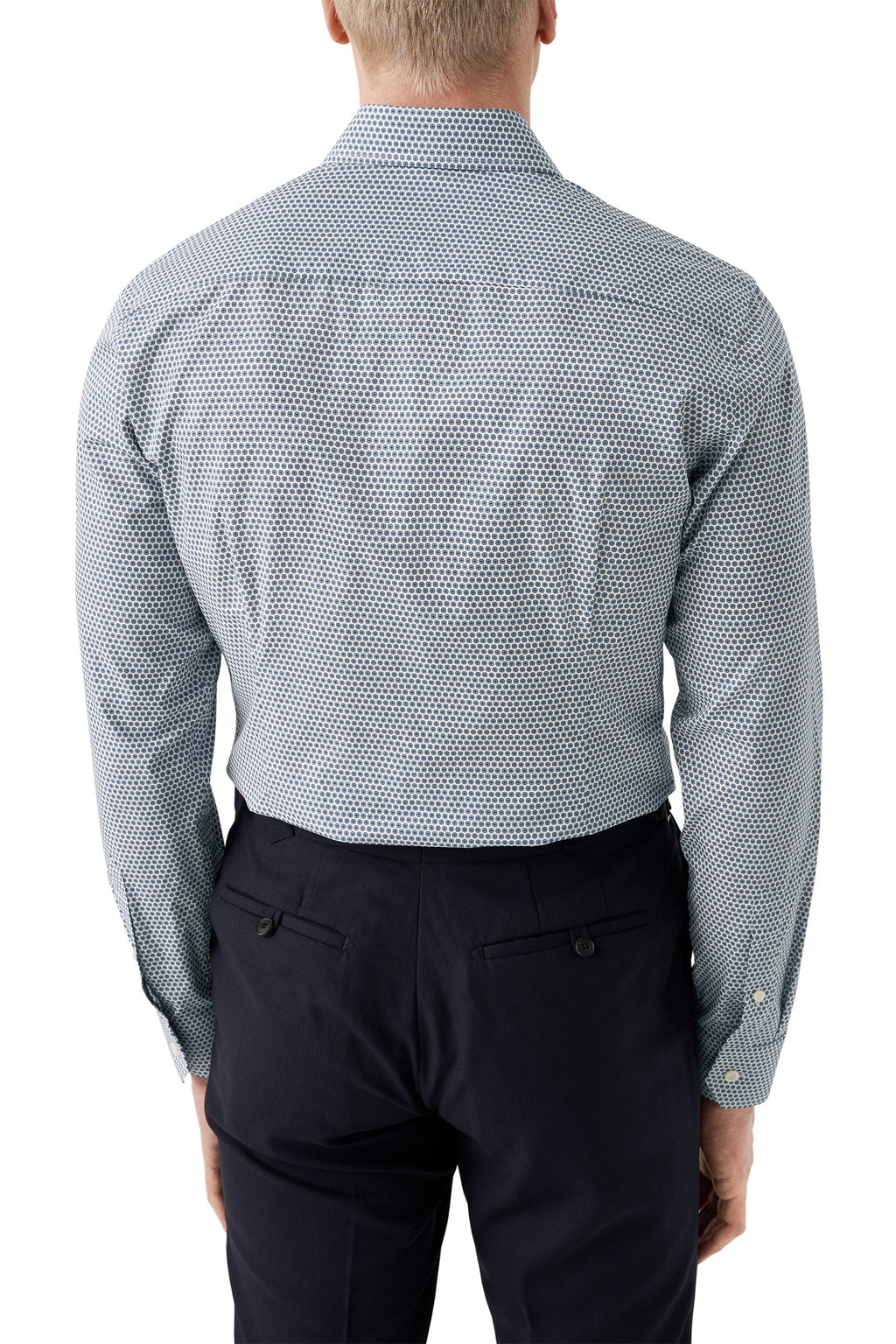 ETON | Flower Pattern Shirt | Dark Blue