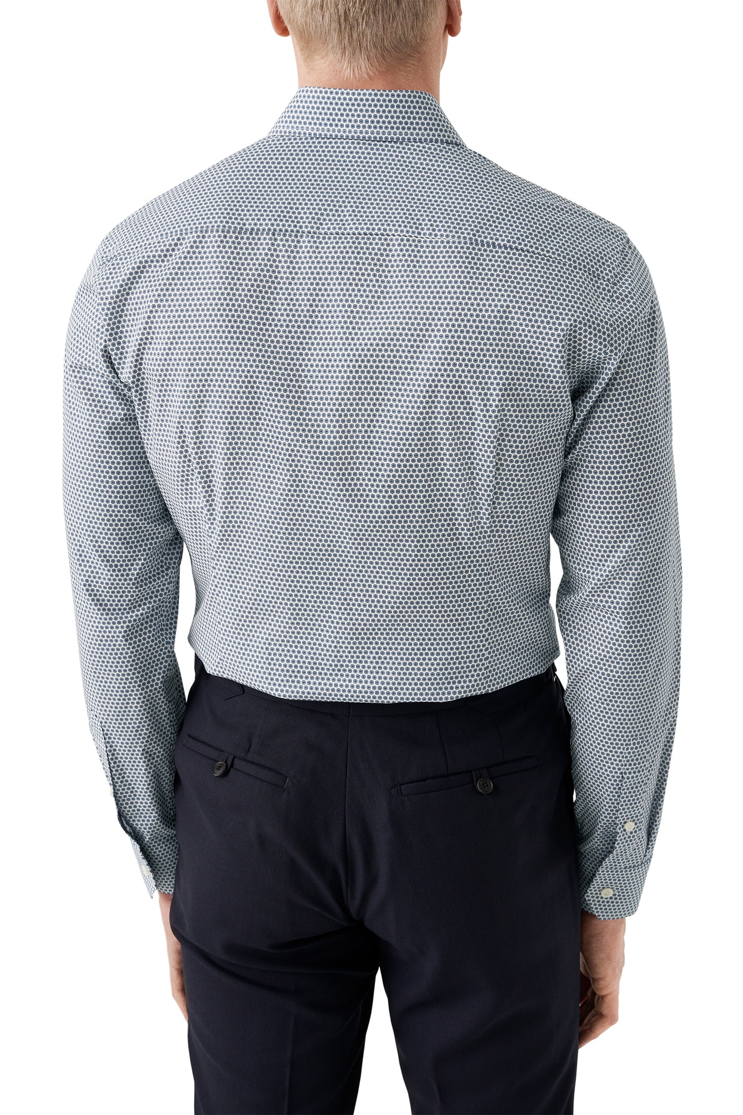 ETON | Flower Pattern Shirt | Dark Blue