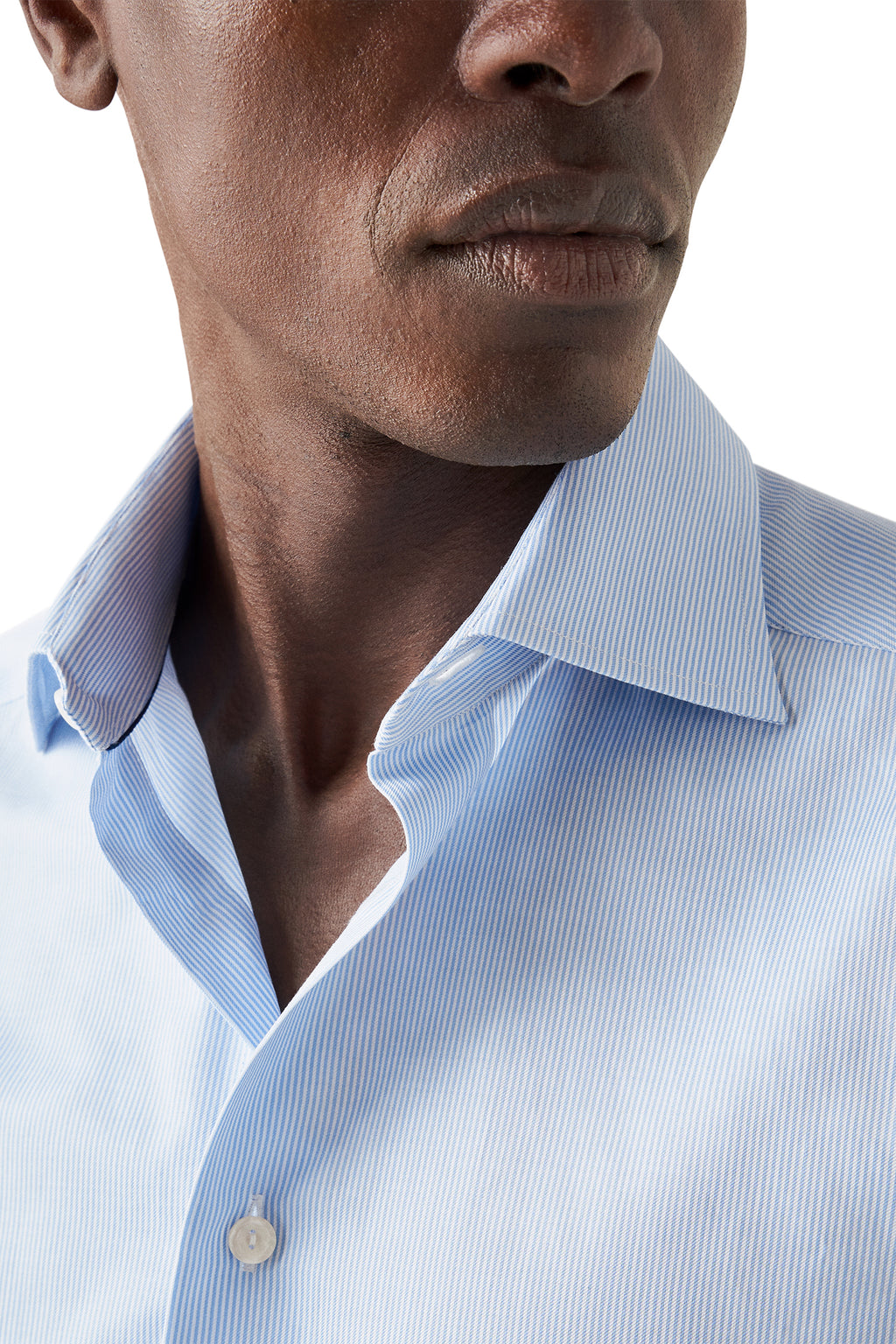 ETON | Twill Stripe Shirt | Blue