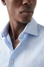 ETON | Twill Stripe Shirt | Blue
