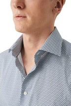 ETON | Flower Pattern Shirt | Dark Blue