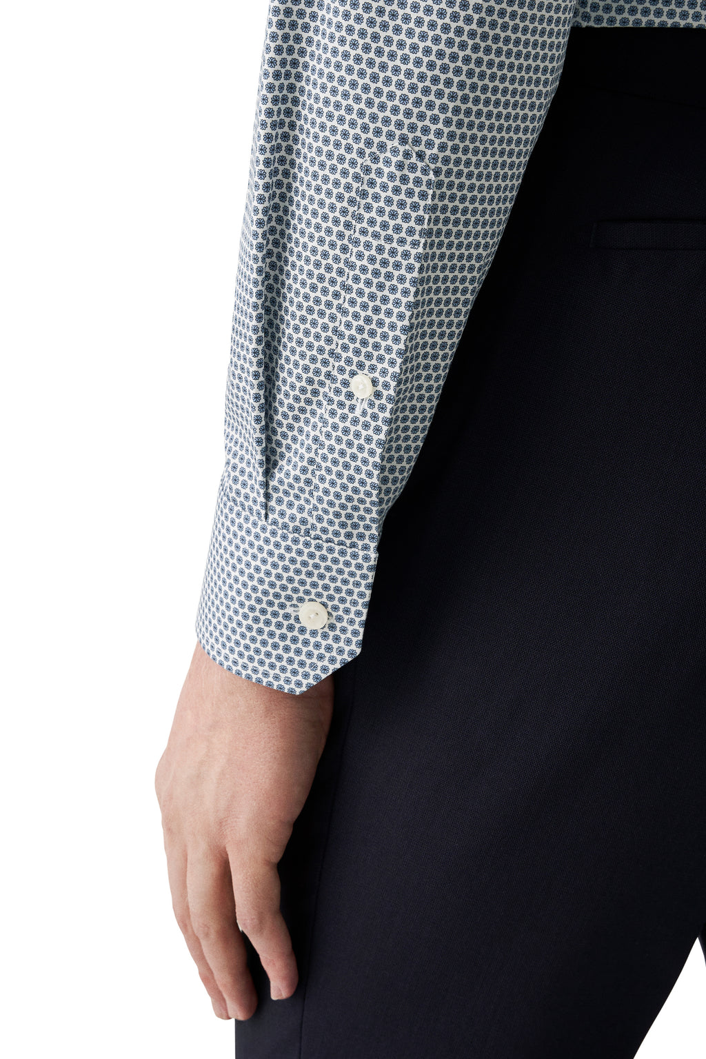 ETON | Flower Pattern Shirt | Dark Blue