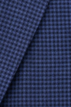 TOMBOLINI | Zero-Gravity Seersucker Check Jacket | Navy