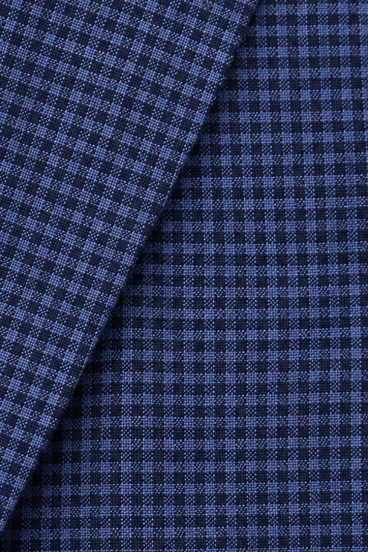 TOMBOLINI | Zero-Gravity Seersucker Check Jacket | Navy