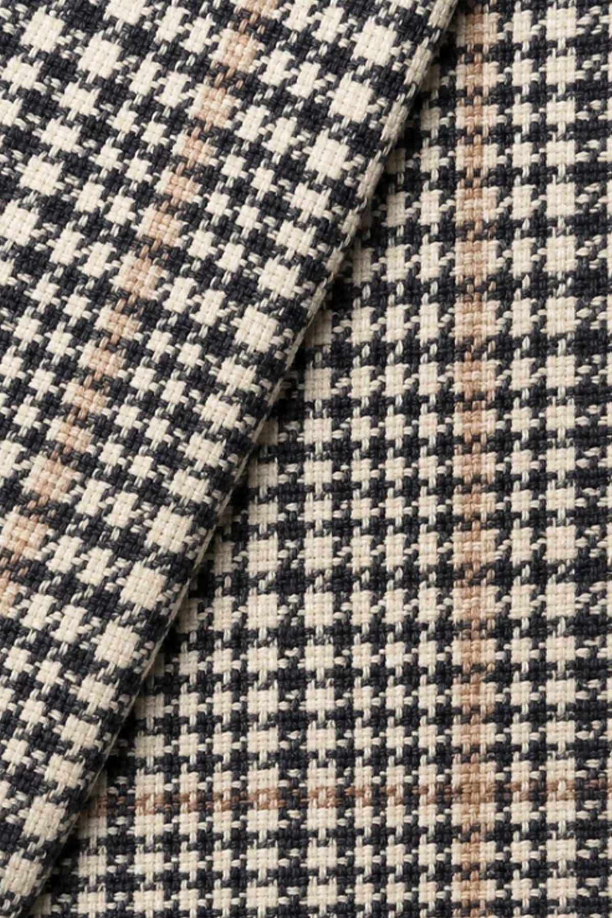 TOMBOLINI | Zero-Gravity Houndstooth Check Jacket | Blue & White