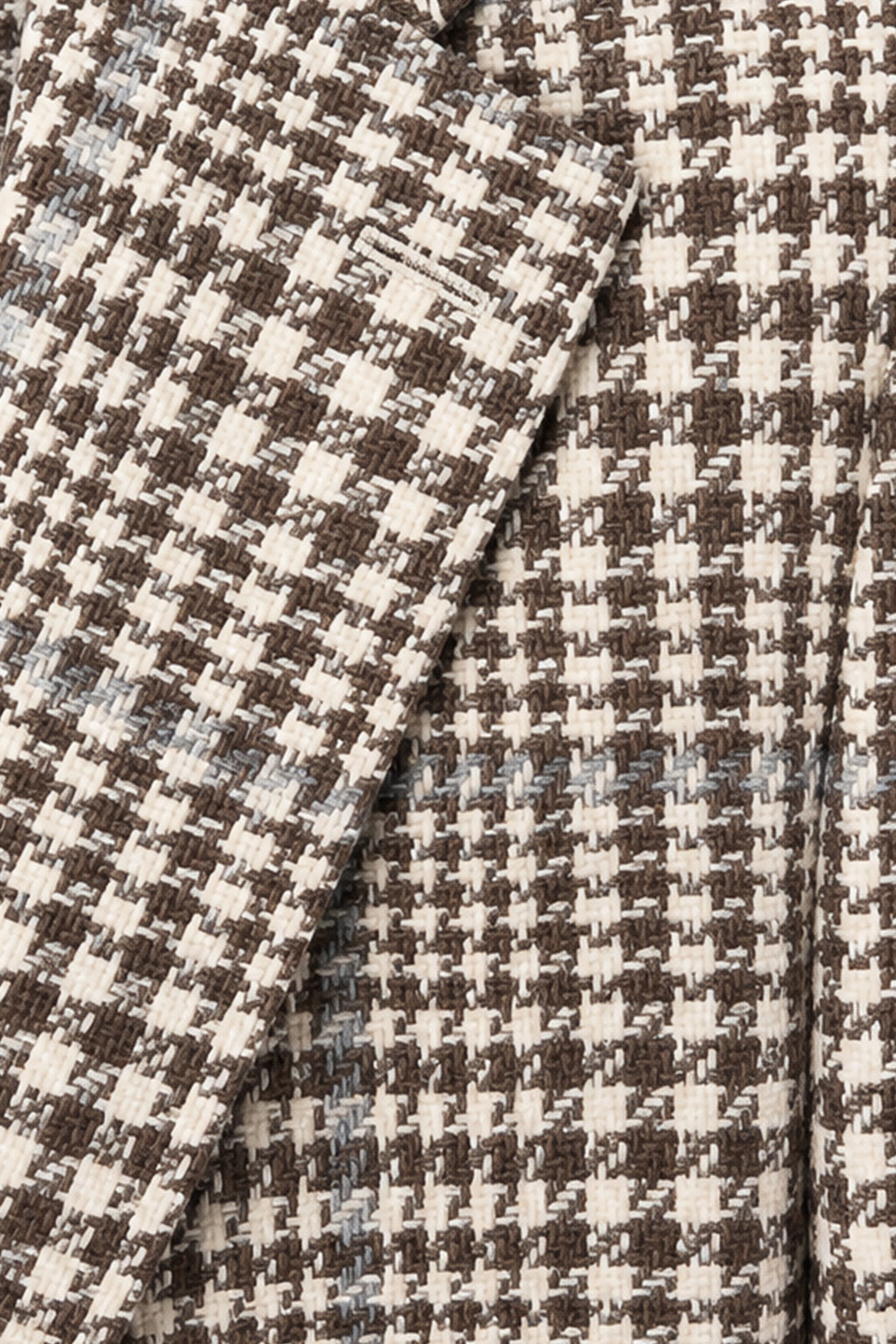 TOMBOLINI | Zero-Gravity Houndstooth Check Jacket | Brown & White