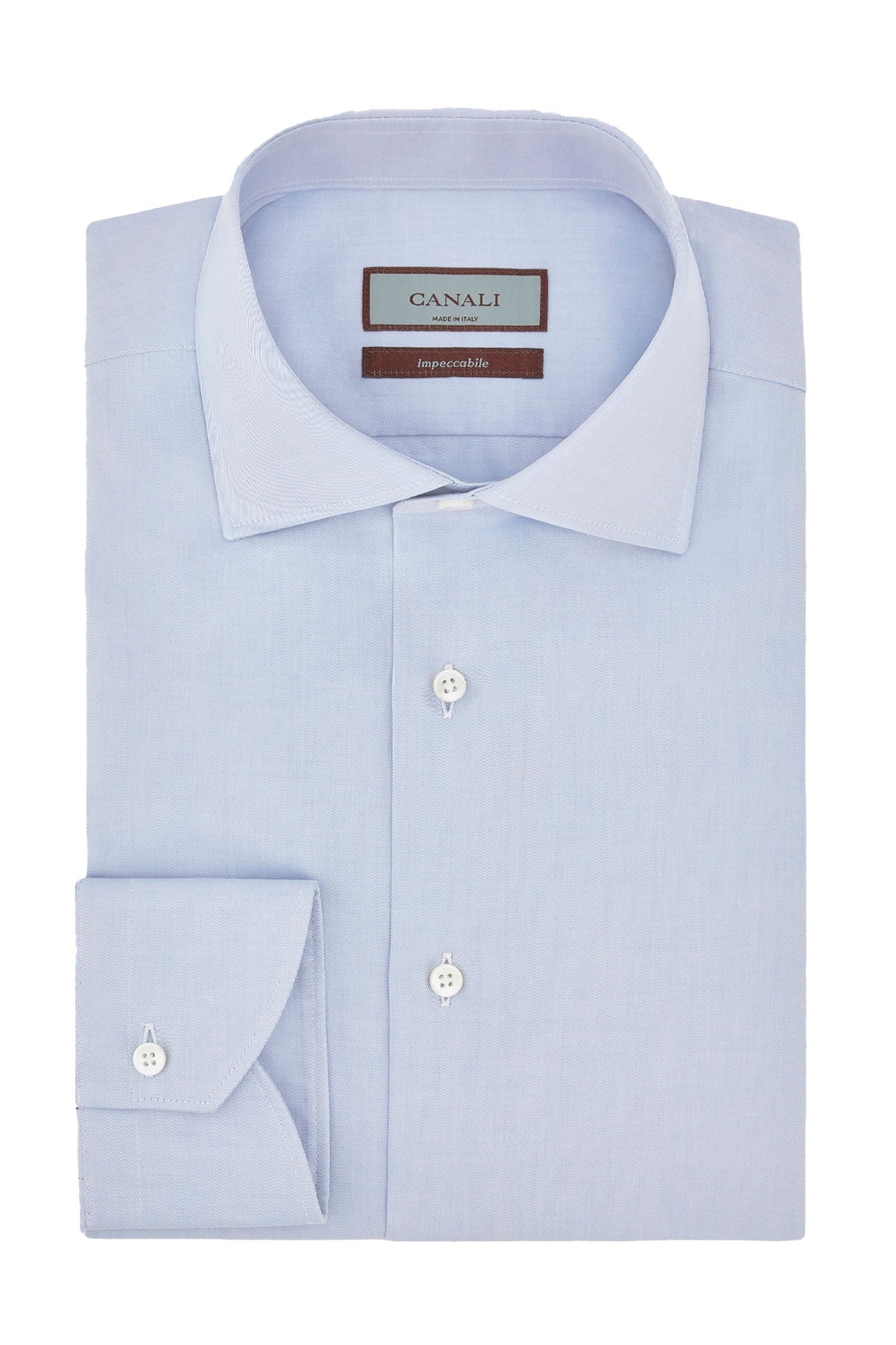 CANALI | Fine Twill Shirt | Blue
