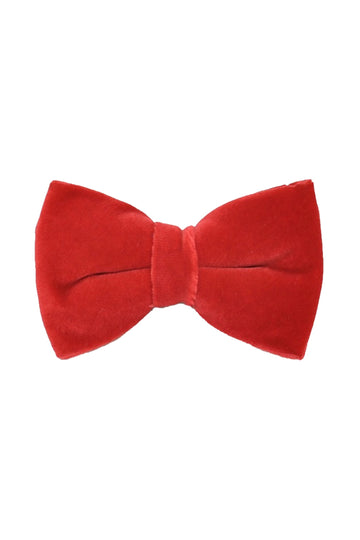ASCOT Red Velvet Bow Tie