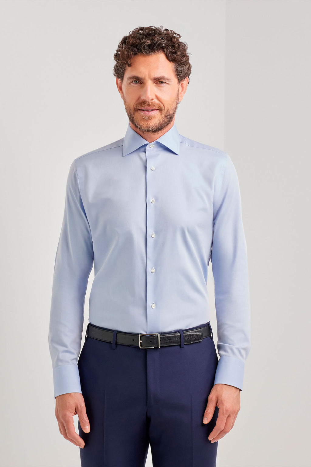 CANALI | Fine Twill Shirt | Blue
