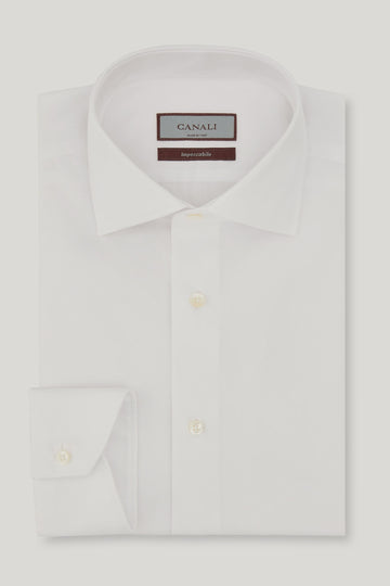 CANALI White Fine Twill Shirt