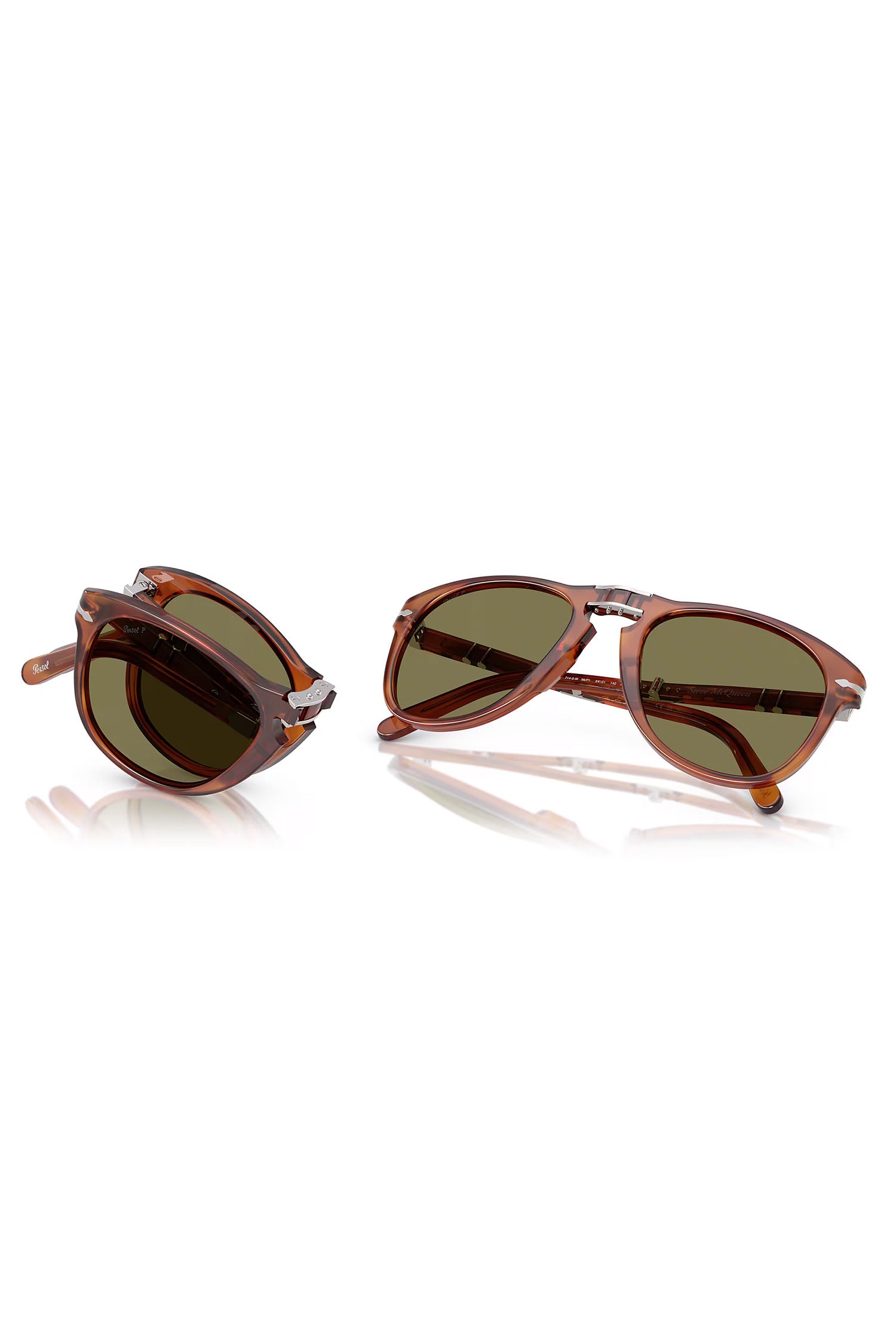 PERSOL | PO0714SM Folding Sunglasses | Tan